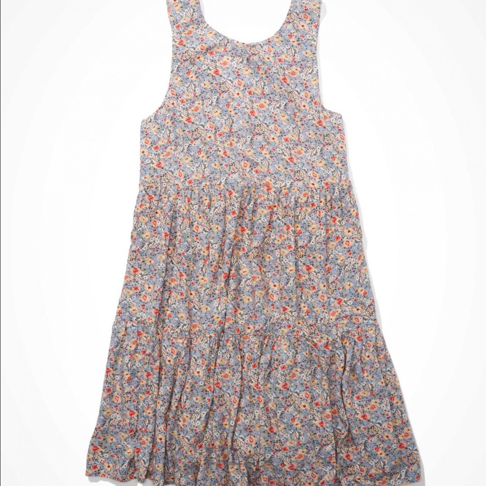 American eagle high neck babydoll mini dress